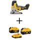 DEWALT 20V MAX XR Lithium-Ion Cordless Barrel Grip Jigsaw with Premium 6.0Ah Battery, XR 4.0Ah Battery and 2.0Ah Battery
