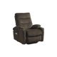 CSC DECOR INC Dark Brown Fabric Electric Power Lift Recliner Chair with Massage and Heat