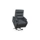 CSC DECOR INC Gray Fabric Electric Power Lift Recliner Chair with Massage and Heat