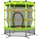 Unbranded 55 in. Kids Trampoline with Safety Enclosure Net, 4.5 ft. Outdoor Indoor Trampoline in Green