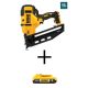 DEWALT 20V MAX XR Lithium-Ion Cordless 16-Gauge Angled Finish Nailer with 20V MAX Compact Lithium-Ion 2.0Ah Battery Pack