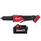 Milwaukee M18 FUEL 18V Lithium Ion Brushless Cordless 2 3 in. Variable Speed Die Grinder Paddle Switch w/6.0Ah High Output Battery