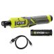 RYOBI USB Lithium 1/4 in. Ratchet Kit with 2.0 Ah Battery and USB Charging Cable