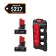 Milwaukee M12 12V Lithium-Ion XC Extended Capacity 4.0 Ah Battery 2-Pack w/PACKOUT Compact Wall Plate & M12 Battery Rack
