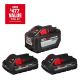 Milwaukee M18 18-Volt Lithium-Ion High Output 12. 0Ah Battery with Two 3. 0Ah Batteries (3-Pack)