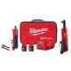 Milwaukee M12 FUEL 12V Lithium-Ion 1/4 in. Cordless Straight Die Grinder Kit w/M12 3/8 in. Ratchet