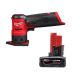 Milwaukee M12 FUEL 12-Volt Lithium-Ion Brushless Cordless Orbital Detail Sander w/XC 4.0 Ah Battery Pack