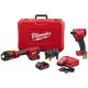Milwaukee M18 18V Lithium-Ion Cordless Short Throw PEX Press Tool Kit & M18 FUEL 18V Lithium-Ion Cordless 1/4 in Hex Impact Driver