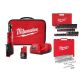 Milwaukee M12 12V 3/8 in. Lithium-Ion Cordless Ratchet Kit w/3/8 in. Drive SAE/Metric Mechanics & Impact Socket Set (100-Piece)