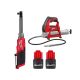 Milwaukee M12 FUEL 12-Volt 3/8 in. Extended Reach High Speed Cordless Ratchet w/M12 Grease Gun & (2) M12 HO 2.5 Ah Battery Packs