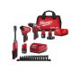 Milwaukee M12 FUEL INSIDER 12V Lithium-Ion Brushless Cordless 1/4in-3/8in Extended Reach Box Ratchet Kit w/ M12 2-Tool Combo Kit