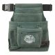 Graintex 10-Pocket Nail and Tool Pouch with Belt Hunter Green Suede Leather