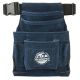 Graintex 10-Pocket Nail and Tool Pouch in Navy Blue Suede Leather w/Belt and 2 Hammer Holders