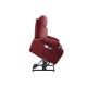 IDEAGLE Red Fabric 180¬∞ Adjustable Massage Chair with 8-Point Vibration, Dual Motor Power Lift, 2-Cup Holders, Side Pockets