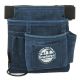 Graintex 5-Pocket Navy Blue Nail and Tool Pouch with Belt Suede leather