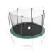Unbranded Skywalker Trampolines 12 ft. Round Trampoline with Enclosure - Green