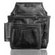 Graintex 8-Pocket Black Ambassador Series Top Grain Leather Nail and Tool Pouch