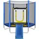 TIRAMISUBEST T-Adventurer 7 ft. Trampoline for Kids with Safety Enclosure Net, Slide and Ladder, Easy Assembly