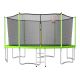 TIRAMISUBEST T-Adventurer 15 ft. Trampoline for Kids with Safety Enclosure Net, Basketball Hoop and Ladder, Easy Assembly