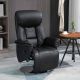 HOMCOM Black Faux Leather Massage Chair