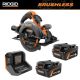 RIDGID 18V MAX Output Starter Kit with (2) 4.0 Ah MAX Output Batteries and Charger with 18V Brushless 7-1/4 in. Circular Saw