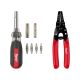 Milwaukee 13-in-1 Multi-Tip Cushion Grip Screwdriver with 10-24 AWG Compact Dipped Grip Wire Stripper and Cutter (2-Piece)
