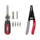 Milwaukee 13-in-1 Multi-Tip Cushion Grip Screwdriver with 12-16 AWG NM Dipped Grip Wire Stripper and Cutter (2-Piece)