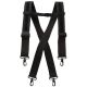 Weaver Tool Gear 2 in.Suspenders Elastic Black Tool Belt Suspernders
