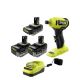 RYOBI ONE+ HP 18V Brushless Cordless Compact 1/4 in. Right Angle Grinder Kit w/(2)4.0Ah Batteries, (1)2.0Ah Battery, Charger