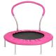 Unbranded 36 in. Pink Metal Mini Trampoline for Kid