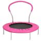 Miscool Anky 36 in. Pink Metal Mini Trampolines with Handle for Kids