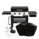 Nexgrill Daytona 3-Burner Propane Gas Grill 30 in. Flat Top Griddle in Black with Cover and Smash Burger Set Bundle