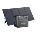 BLUETTI 2200W Continuous/4800W Peak Output Power Station Black Push Button Start LiFePO4 Battery Generator + 350W Solar Panel