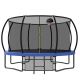 Sudzendf 12 ft. Black and Blue Outdoor Big Trampoline with Backboard, Inner Safety Enclosure Net, Ladder PVC Spring Cover Padding