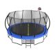 Boosicavelly 15 ft. Blue Galvanized Anti-Rust Outdoor Round Coating Trampoline with Basketball Hoop with Ladder and Shoe Bag