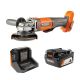 RIDGID 18V Cordless 4-1/2 in. Angle Grinder Kit with 4.0 Ah Battery and Charger