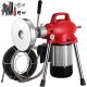 SKYSHALO Sewer Machine 500-Watt Electric Drain Auger Autofeed with 75 ft. x 5/8 in. Snakes, 6 Cutters for 3/4 in. to 4 in. Pipe
