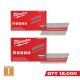 Milwaukee 16D 3 in. x .131 in. & 8D 2-1/4 in. x .131 in. Collated 21-Degree Duplex Nails for M18 FUEL Duplex Nailer (12000-Count)