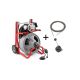 RIDGID K-400 Drain Cleaning Snake Auger 120-Volt Drum Machine with 1/2 in. x 75 ft. C-45 IW Cable and Autofeed Accessory Bundle