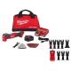 Milwaukee M18 FUEL 18V Li-Ion Cordless Brushless Oscillating Multi-Tool Kit with (1) 5.0 Ah Battery,Charger,Bag & Blade Set (8-Pc)