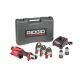 RIDGID RP 251 Stainless Steel Press Tool Kit Includes 3-PureFlow Jaws (1/2, 3/4, 1 in.), 2-12V Batteries, Charger Plus Case