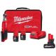 Milwaukee M12 FUEL 12V Li-Ion Brushless Cordless High Speed 1/4 in. Cordless Ratchet Kit w/(2) Batteries, Charger & 5.0 Ah Battery