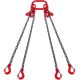 VEVOR Chain Sling,1/4 in. x 5 ft. Lifting Chains with Hooks,G80 Engine Chain Hoist Lifts, 6600 lbs./3 Ton Lifting Sling Chains