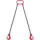 VEVOR Chain Sling,5/16 in.x5 ft. Lifting Chains with Hooks,G80Engine Chain Hoist Lifts,6600 lbs. Capacity Lifting Sling Chains
