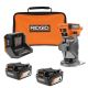 RIDGID 18V 4.0 Ah Battery (2-Pack) with Charger, Bag, and 18V Brushless Cordless Compact Router