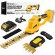 SakerPlus Cordless Hedge Trimmer-22-Volt Electric Shrub Trimmer Grass Shears Handheld Grass Cutter (Yellow, 1-Piece Battery)