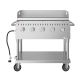 Koolmore 36 in. 5-Burner Commercial Outdoor Propane Grill with Griddle in Stainless-Steel, ETL Listed
