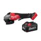 Milwaukee M18 FUEL ONE-KEY 18V Lith-Ion Brushless Cordless 4-1/2 in. /6 in. Variable Speed Braking Grinder w/ 6.0 Ah Battery