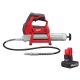 Milwaukee M12 12V Lithium-Ion Cordless Grease Gun (Tool-Only) & M12 12-Volt Lithium-Ion XC High Output 5.0 Ah Battery Pack