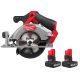 Milwaukee M12 FUEL 12V Lithium-Ion Brushless 5-3/8 in. Cordless Circular Saw with M12XC High Output 5 Ah Battery (2-Pack)